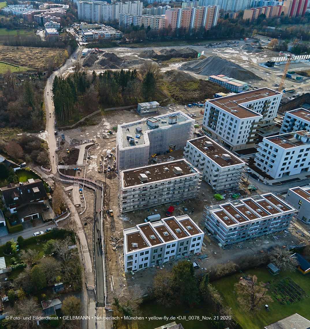 21.11.2020 - Piederstrorfer Gelände und Alexisquartier in Neuperlach in München